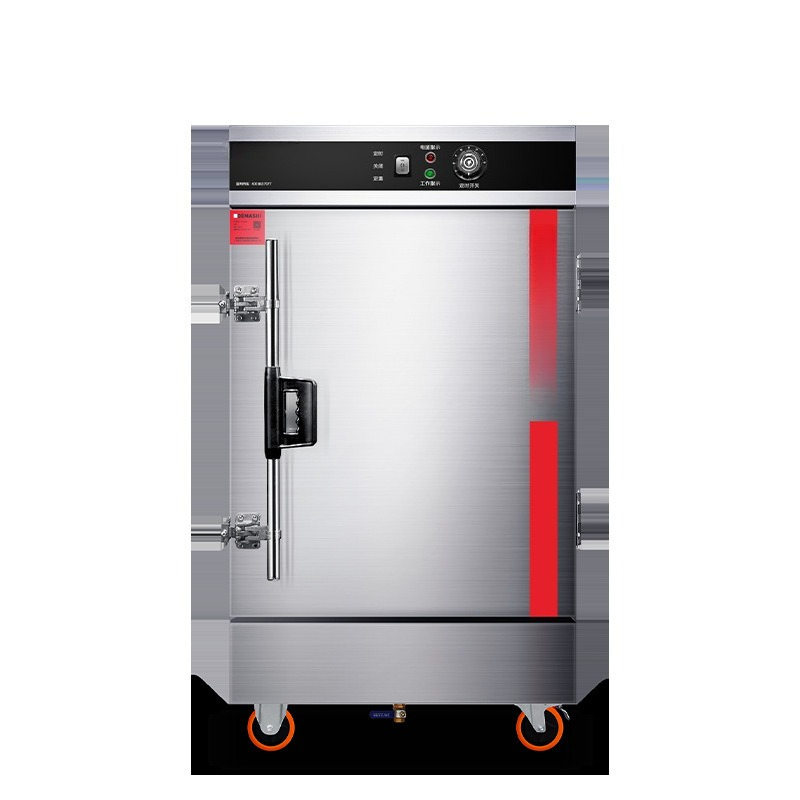 Commercial Kitchen Company - เครื่องนึ่งอาหารอัตโนมัติเต็มรูปแบบสำหรับการใช้งานเชิงพาณิชย์ ความจุขนาดใหญ่ 12-24 ถาด อุปกรณ์ครัวสำหรับโรงอาหาร โรงเรียน