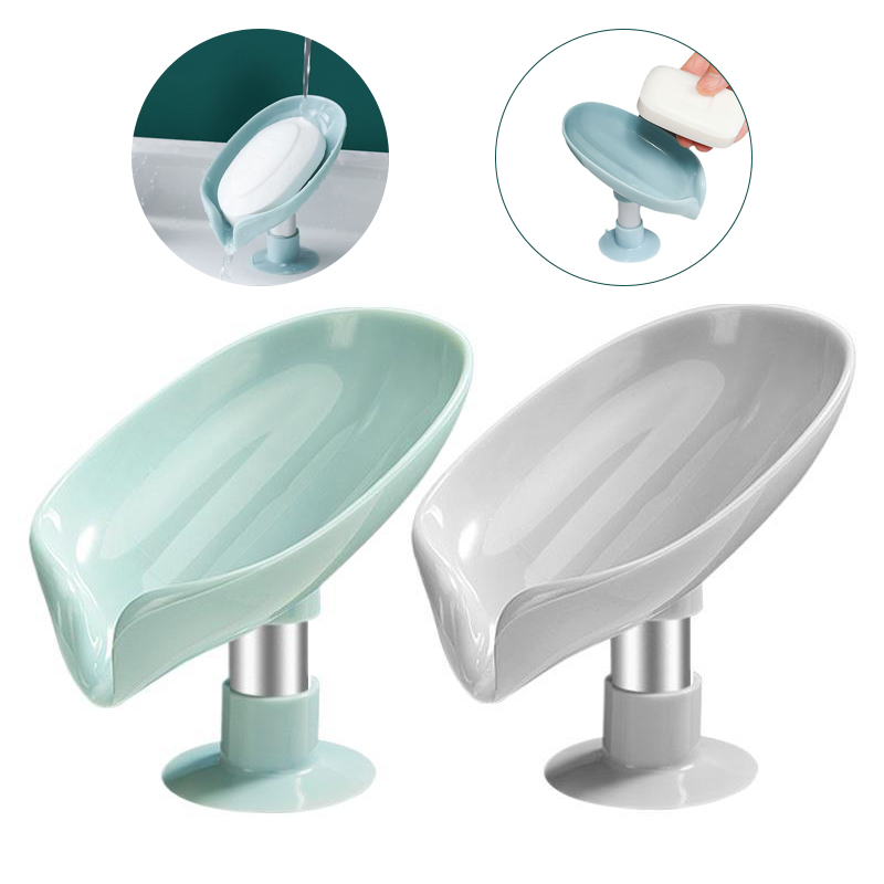 Commercial Kitchen Floor Drain - แบบพกพา Anti-SLIP ผู้ถือสบู่ Leaf Shape ห้องน้ําจานสบู่ห้องครัวท่อระบายน้ําฟองน้ํา