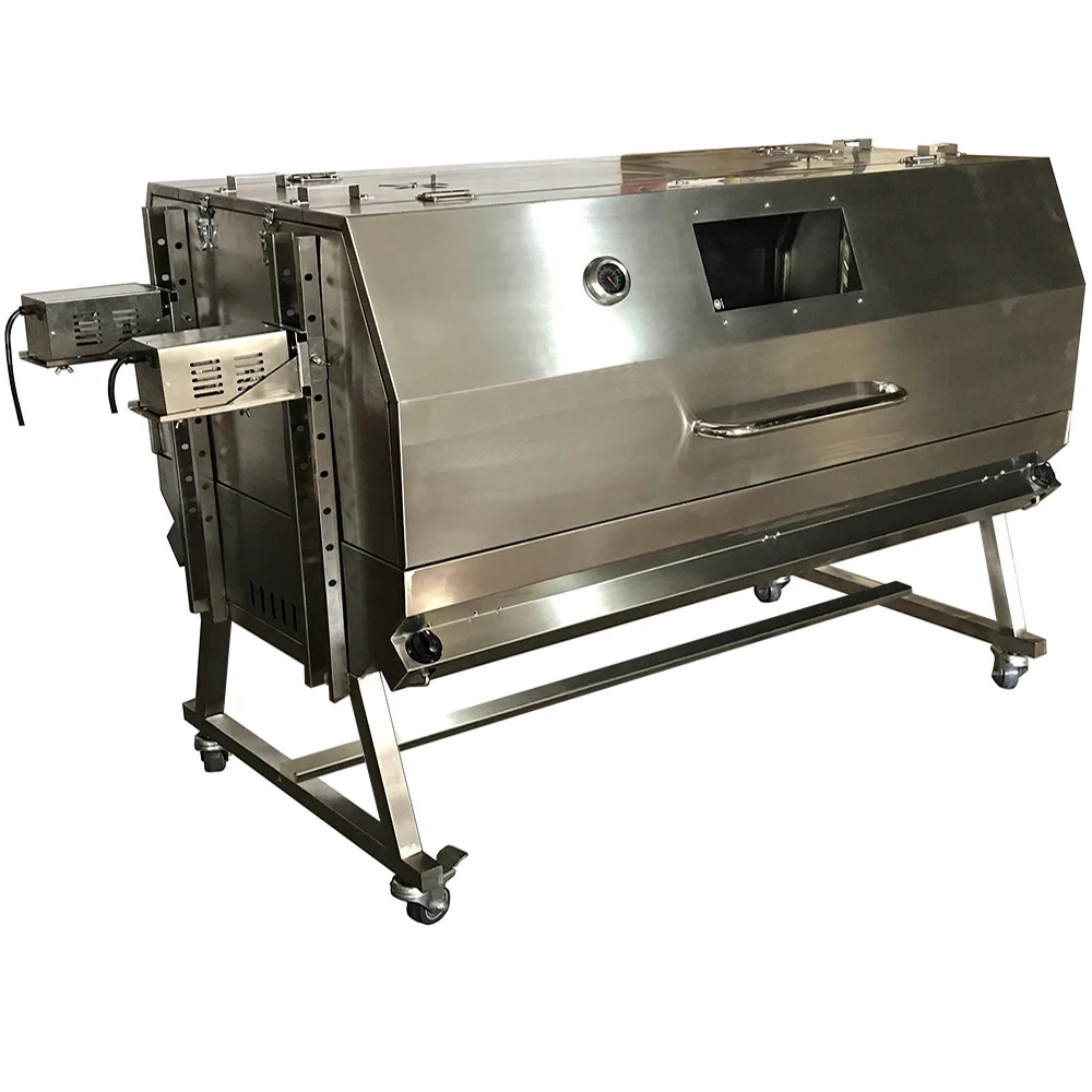 Commercial Food Dehydrator - ไม้เสียบคู่ไก่แกะบาร์บีคิวแก๊สคั่วเตาอบย่างแบบหมุน