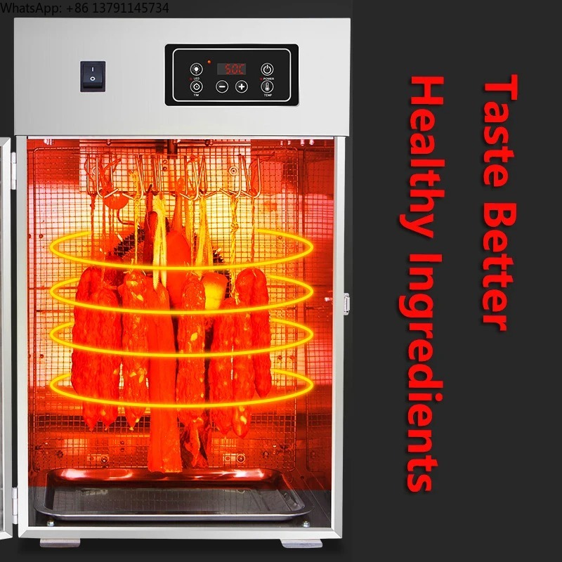 Commercial Food Dehydrator - เครื่องอบแห้งแบบหมุนสำหรับไส้กรอก เบคอน ไก่ เป็ด เนื้อวัว อาหารแห้ง