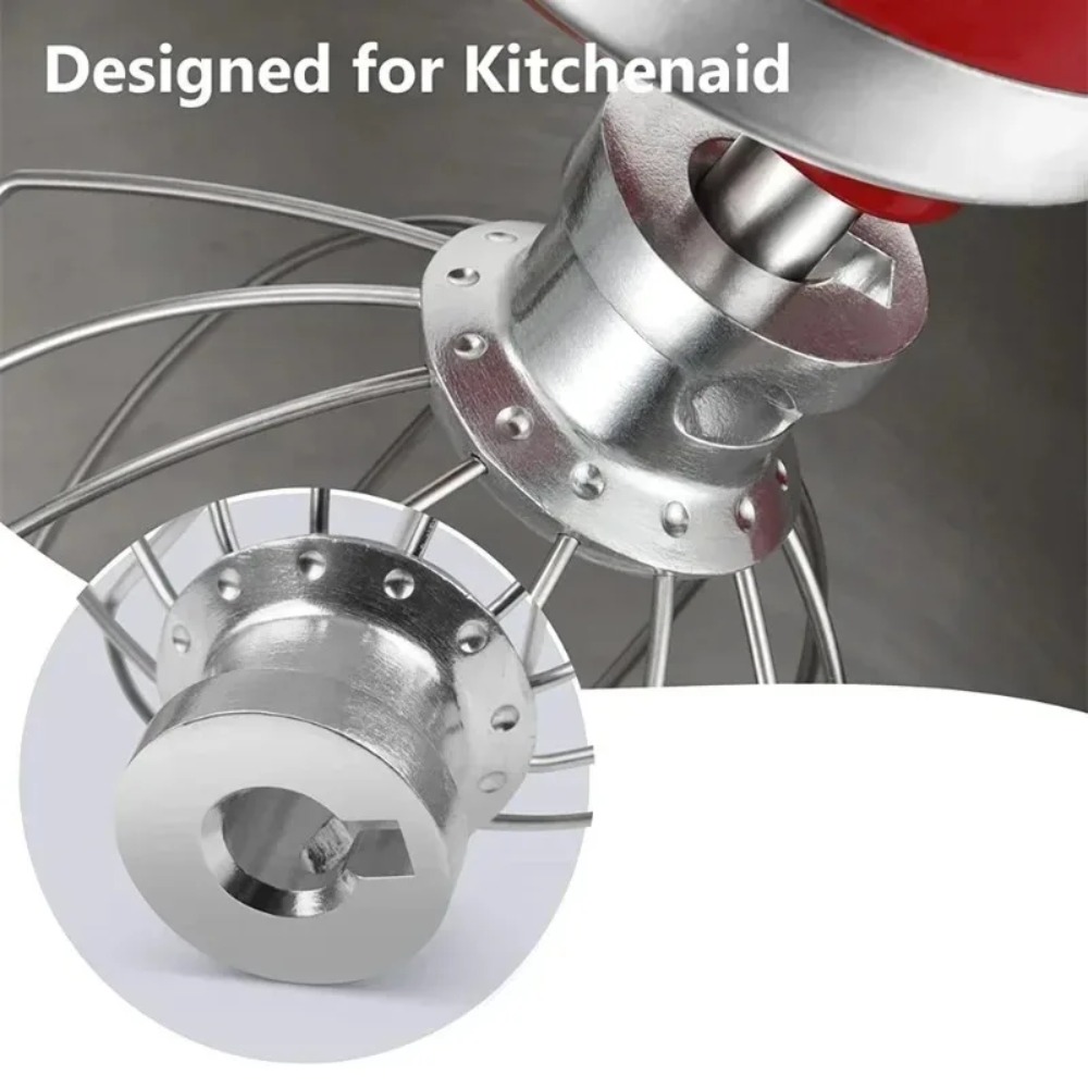 Commercial Kitchen Juicer - หัวตีไข่แบบ 6 ขา ทำจากเหล็ก สำหรับเครื่องผสมอาหาร KitchenAid
