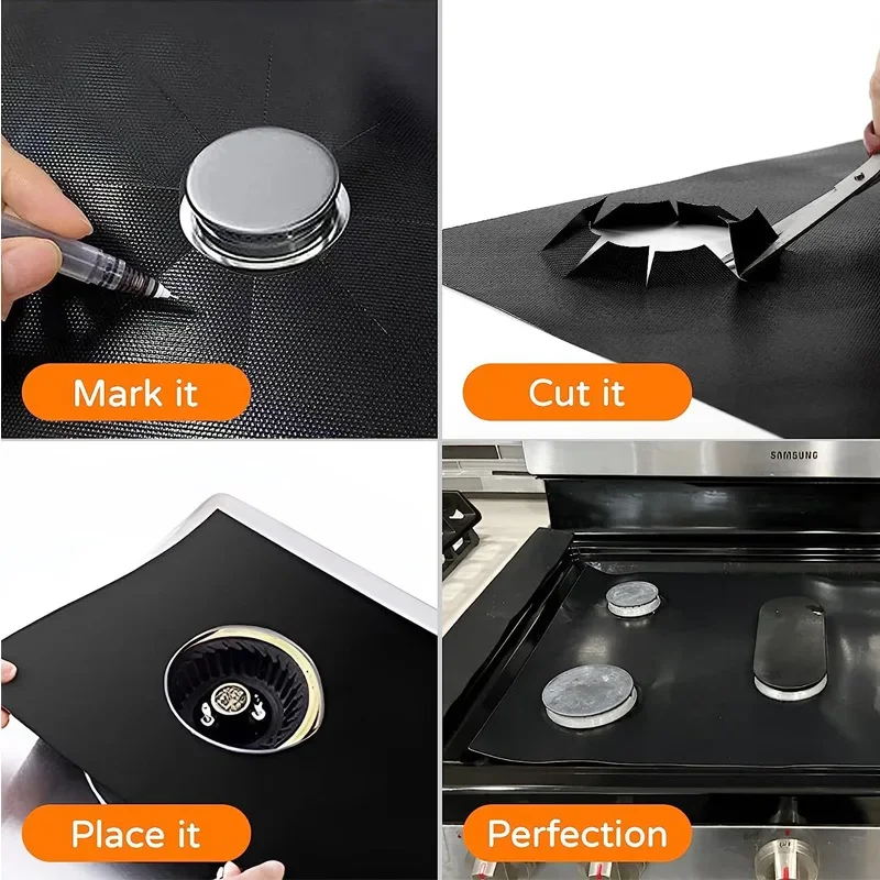 2/4 Pcs เตาแก๊ส Protector หม้อ - Commercial Kitchen Hood Installation บทวิจารณ์และราคา