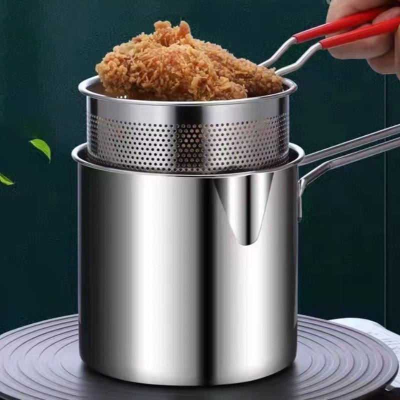 หม้อทอดสแตนเลส 304 พร้อมตะกร้า - Commercial Kitchen Appliance บทวิจารณ์และราคา
