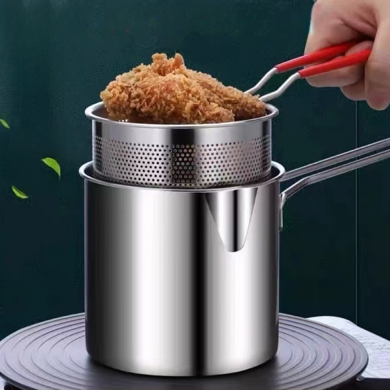 หม้อทอดสแตนเลส 304 พร้อมตะกร้า - Commercial Kitchen Appliance บทวิจารณ์และราคา