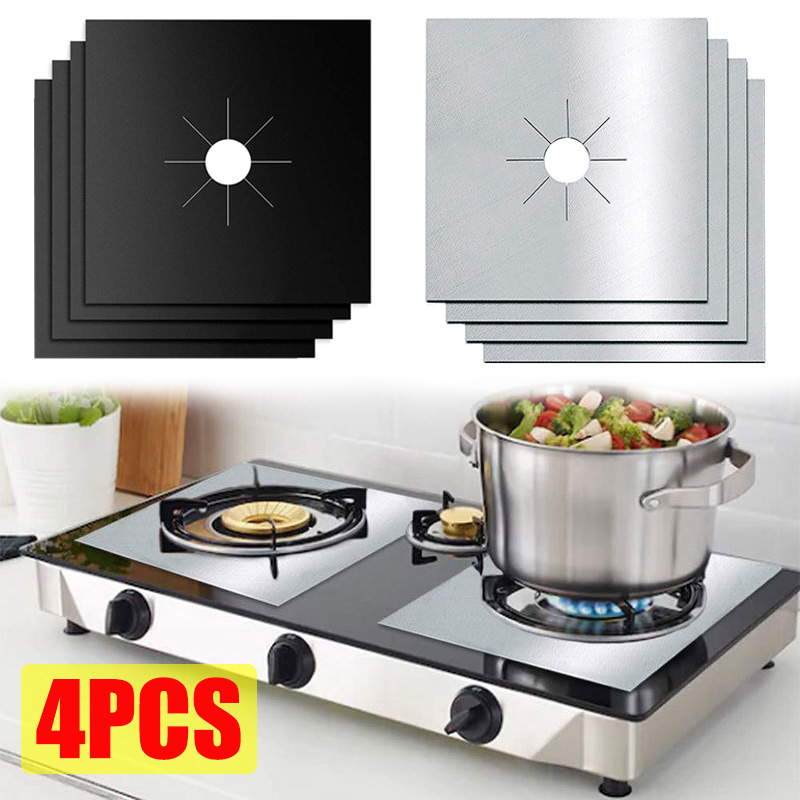1/4PCS เตาแก๊ส Protector หม้อห - Commercial Kitchen Hood Installation บทวิจารณ์และราคา