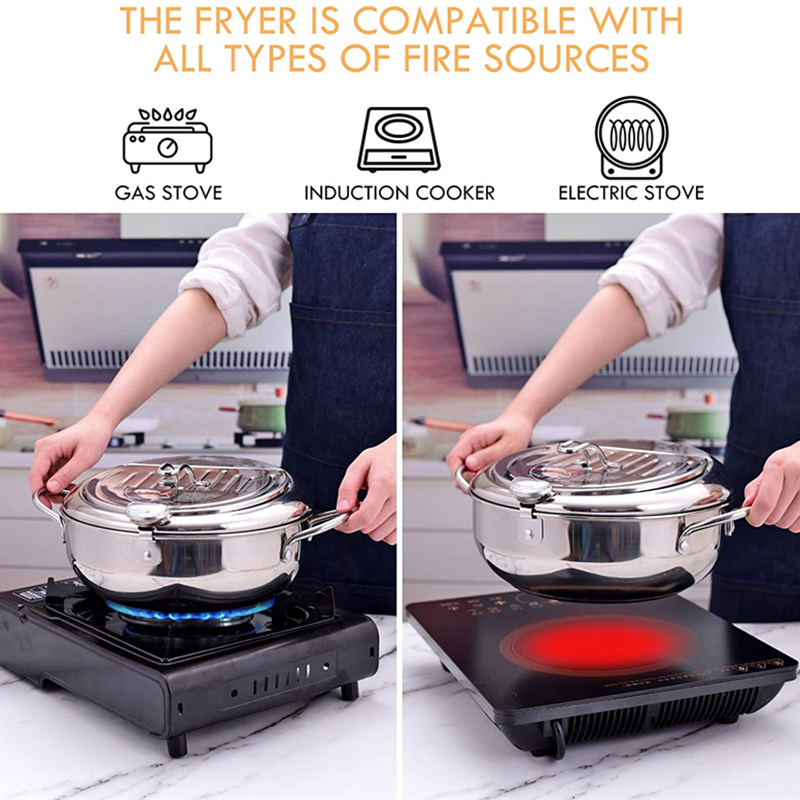 ญี่ปุ่นลึกหม้อทอดเครื่องวัดอุณ - Commercial Kitchen Appliance บทวิจารณ์และราคา