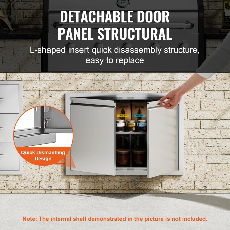 ประตูเข้าถึงบาร์บีคิว สแตนเลสส - Commercial Kitchen Wall Panel บทวิจารณ์และราคา