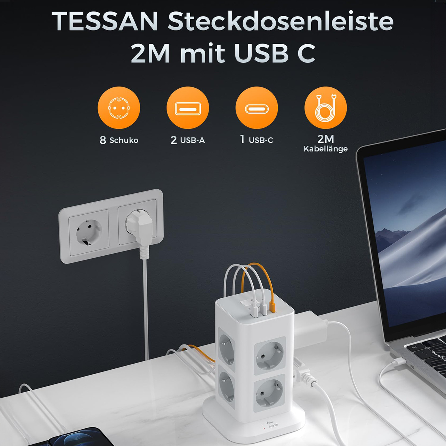 ปลั๊กพ่วง TESSAN Tower พร้อมช่ - Commercial Kitchen Outlets บทวิจารณ์และราคา